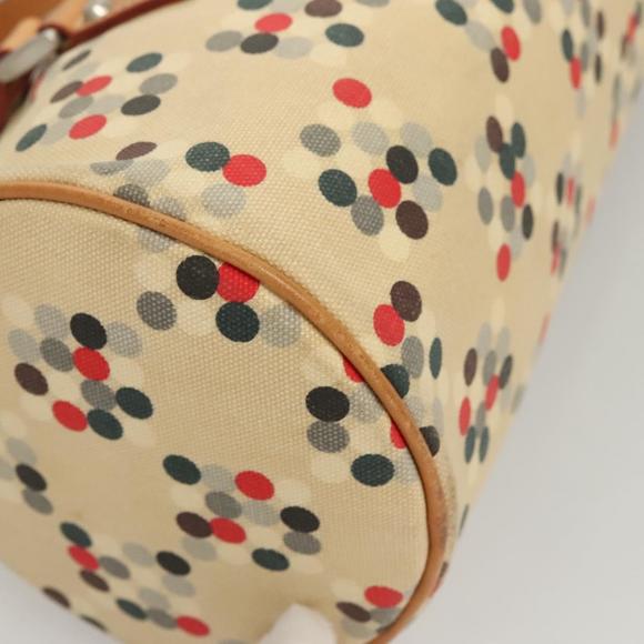 BURBERRY Blue Label Hand Bag Canvas Beige Silver Auth 124153 - Picture 9 of 16